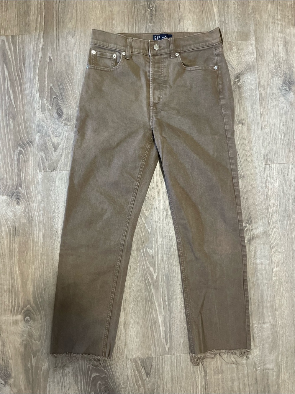 GAP Brown Straight-Leg Jeans